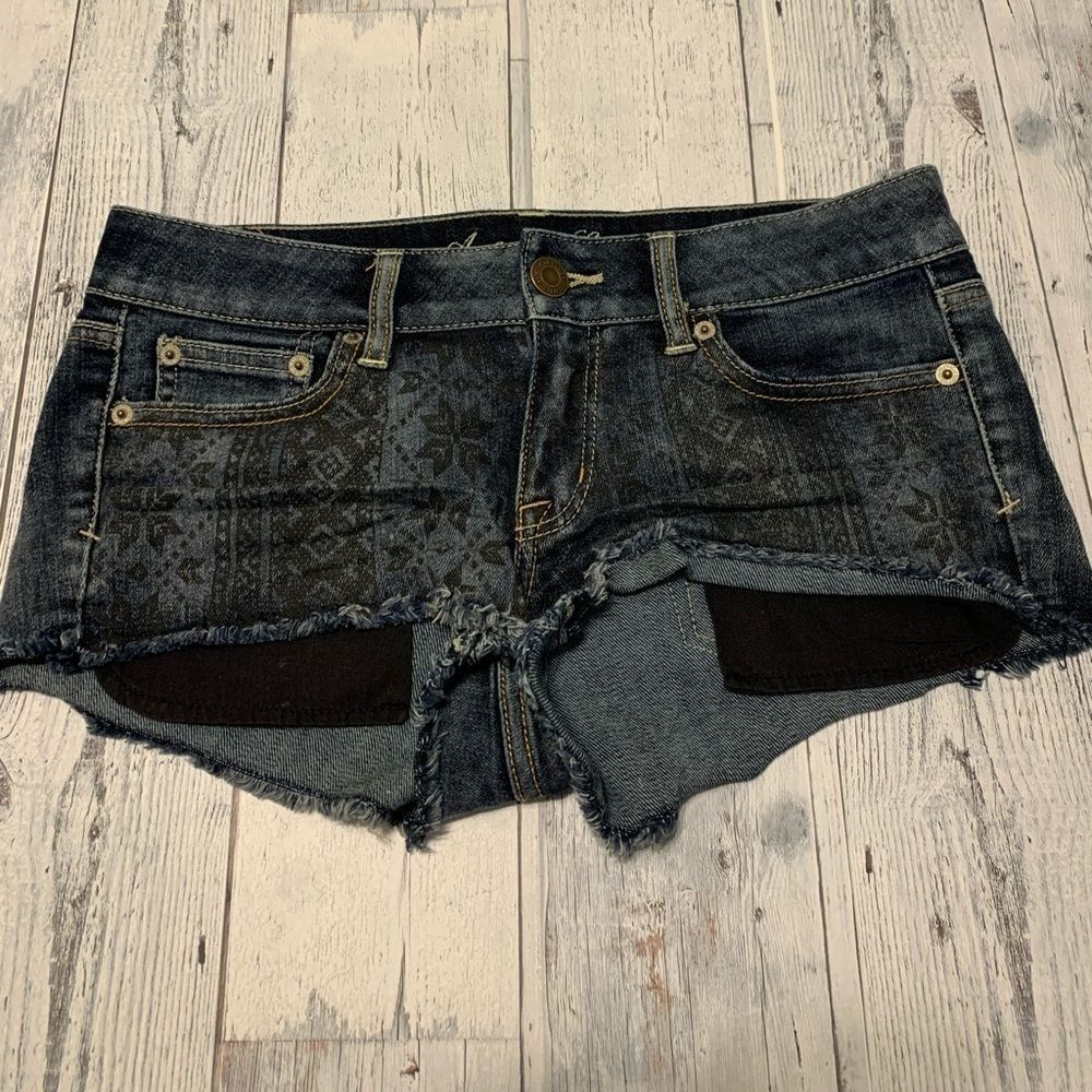American Eagle Stretch Dark Jean Shorts